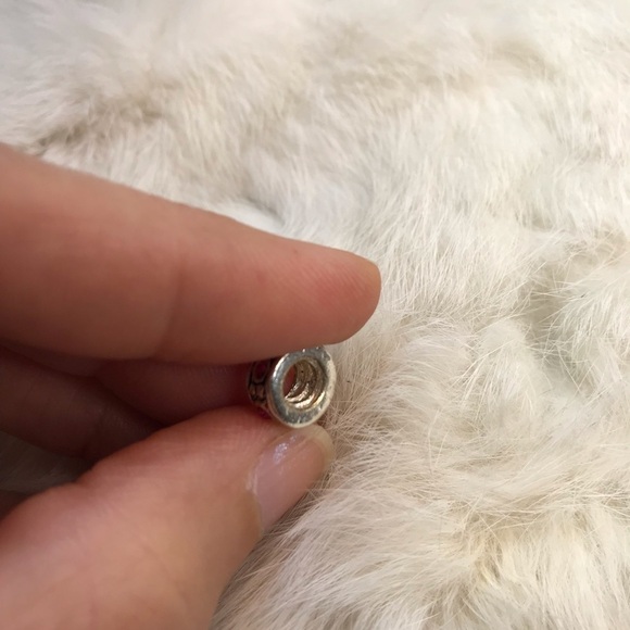 Pandora Sparkle Spacer Charm Bead Pink Silver 925 - Picture 3 of 6